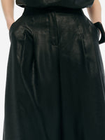 16MM Xiang Yun Silk Women Wide Leg Ankle Length Pants GOELIA