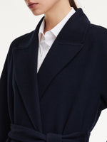 100% Wool Unisex Wrap Overcoat GOELIA