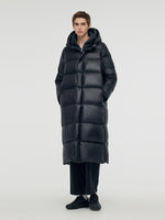 Windproof Warm Hooded Long Goose Down Coat GOELIA