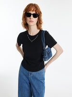 Slim Women T-shirt With Detachable Chain GOELIA