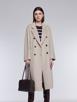 Wool Cashmere Double-Faced Women Wrap Overcoat GOELIA