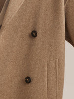 Pure Cashmere Double-Breasted Lapel Coat GOELIA