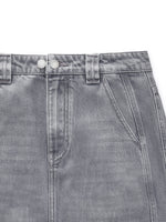 [Preview] Lyocell Cotton Blend Denim Women Column Skirt GOELIA