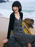 Spaghetti Strap Dress With Knitted Cardigan Two-Piece Set GOELIA