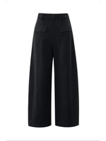 [Preview] Stretch Ankle Length Women Curved Leg Knit Pants GOELIA