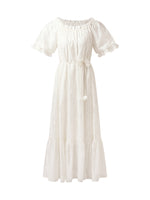 Tencel Blend Embroidered Women Maxi Dress GOELIA