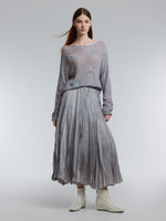 [Preview] Crushed Pleated A-Line Women Skirt GOELIA