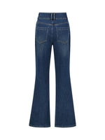 [Preview] Denim Fleece Lined Women Flared Jeans GOELIA