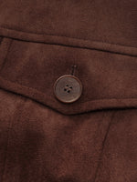 Faux Suede H-Line Women Jacket GOELIA