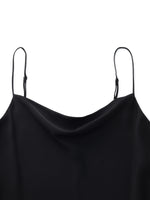 22MM Mulberry Silk Cowl Neck Women Camisole With Scrunchie GOELIA