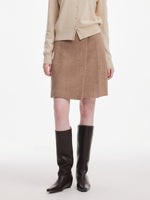 [Preview] Washable Cashmere Wool Blend Women Skirt GOELIA