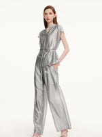 Acetate Blend Shirt And Pants Two-Piece Set GOELIA