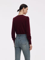Tencel Blend Puff Long Sleeve Women Knit Top GOELIA