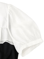 Color Block Square Neck Women Knit Mini Dress GOELIA