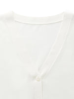 V-Neck Single-Breasted Women Sheer Cardigan GOELIA