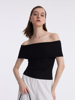 Slim Off Shoulder Women Top GOELIA