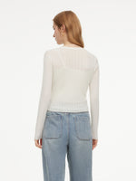 Tencel Wool Blend V-Neck Women Cardigan GOELIA