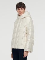 Zip-Up Hooded Goose Down Jacket GOELIA