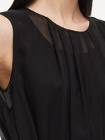 [Preview] 10MM Mulberry Silk Sleeveless Dress And 100% Acetate Sleeveless Dress Two-Piece Set GOELIA
