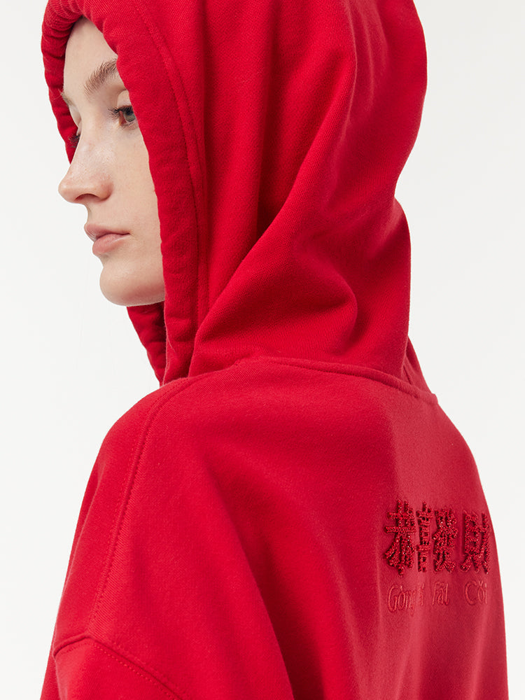 100% Cotton Embroidered Unisex Hoodie GOELIA