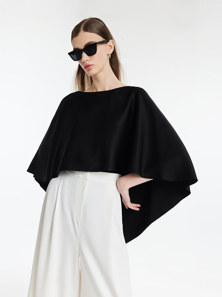 Triacetate Reversible Cape-Style Women Top GOELIA