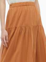 100% Cotton Patchwork Lace Embroidered Women Skirt GOELIA