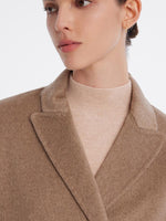 Pure Cashmere Double-Breasted Lapel Coat GOELIA