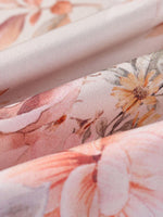 [Preview] 19MM Mulberry Silk Floral Print Women Qipao Midi Dress GOELIA