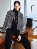 Classic Tweed Cropped Women Jacket GOELIA