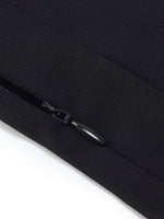 Adjustable Waist Side Slit Women Pleated Skirt GOELIA
