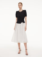 Tencel Blend Color Block Women Patchwork Maxi Dress GOELIA