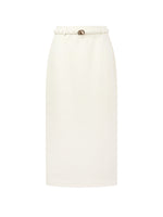 [Preview] Stretch Column Women TR Knit Skirt With Belt GOELIA