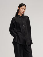 18MM Gambiered Canton Gauze Unisex Shirt GOELIA