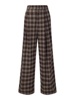 High-Waisted Plaid Women Pants GOELIA
