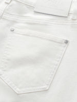 Cotton Denim Women Ankle Length Folded Jeans GOELIA