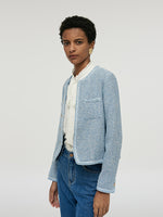 Single-Breasted Round Neck Women Jacket GOELIA