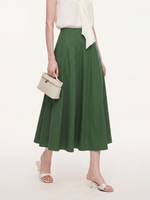 Cotton Blend A-Line Women Skirt GOELIA