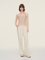 100% Cashmere Seamless Women Knit Tank Top GOELIA