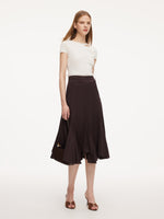 Cotton Blend High-Waisted Women Mermaid Skirt GOELIA