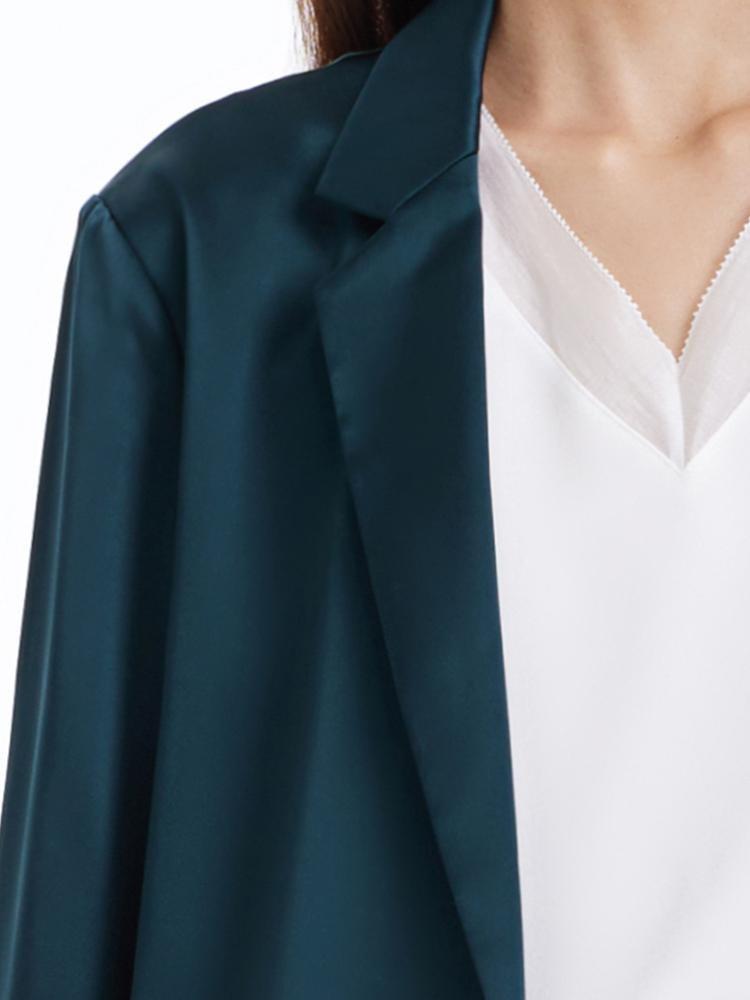 One Button Triacetate Blazer GOELIA