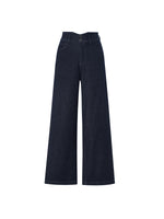 Cotton Denim Fleece Lined Straight Leg Women Jeans GOELIA