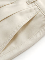 Tencel Blend Adjustable Waist Women Wide Leg Jeans GOELIA