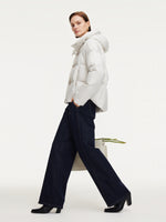 Hooded Zip-Up Goose Down Jacket GOELIA
