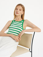 Striped Knitted Women Tank Top GOELIA