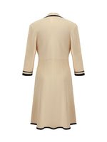 Fitted Double-Breasted V-Neck Mini Dress GOELIA