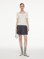 [Preview] A-Line Pleated Women Skirt With Belt GOELIA