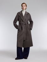 [Preview] Wool Cashmere Double-Faced Women Wrap Overcoat GOELIA