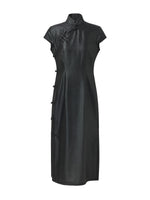 16MM Xiang Yun Silk Women Qipao Midi Dress GOELIA