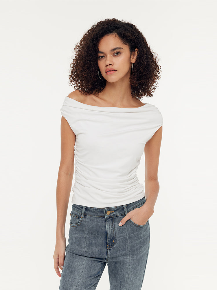 Modal Off-Shoulder Women Top GOELIA