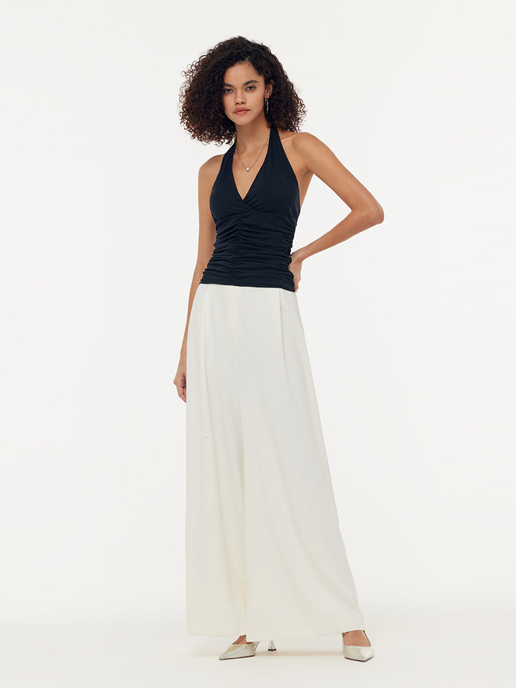 Modal Halter Women Tank Top With Detachable Bra Pads GOELIA